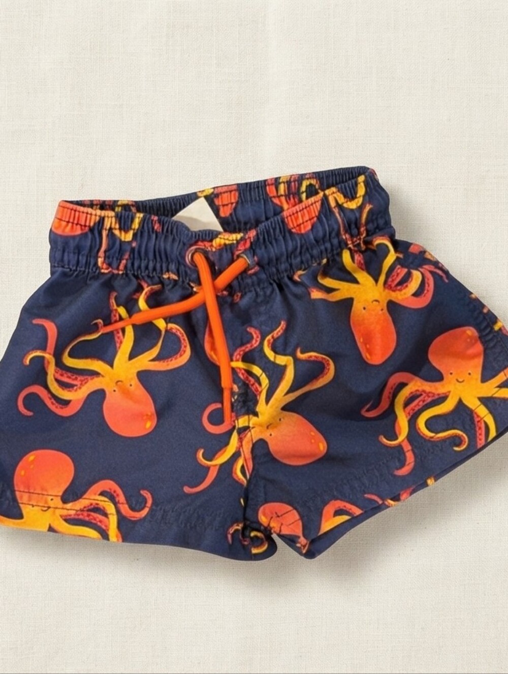 Carter's 9M Blue and Orange Octopus Swim Trunks